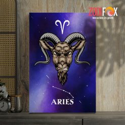 nice Aries Art Symbol Canvas signs of the zodiac gifts – ARIES0019