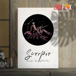 pretty Scorpio Art Canvas birthday zodiac sign gifts for astrology lovers – SCORPIO0036