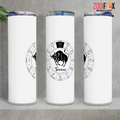 wonderful Taurus Art Tumbler zodiac gifts for astrology lovers – TAURUS-T0050