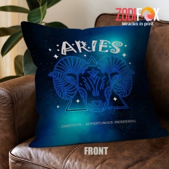interested Aries Ambitious Throw Pillow zodiac gifts for astrology lovers – ARIES-PL0009