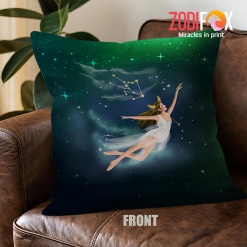 awesome Taurus Flygirl Throw Pillow zodiac sign presents for horoscope lovers – TAURUS-PL0028